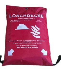 Löschdecke 1000x1000mm, in Tasche