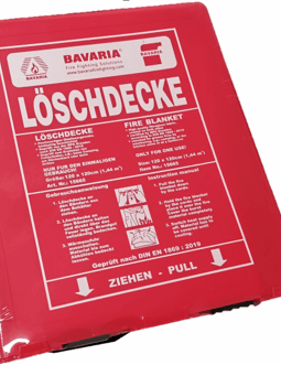 Löschdecke 1200x1200mm, in Box